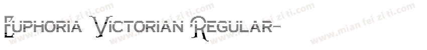 Euphoria Victorian Regular字体转换